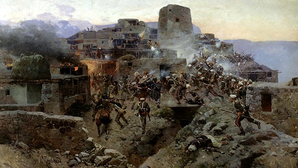 Франц Рубо. Штурм аула Ахульго Франц Рубо. Штурм аула Ахульго